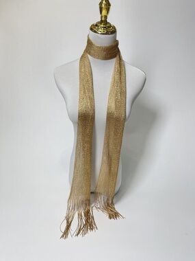 Gold sparkle scarf